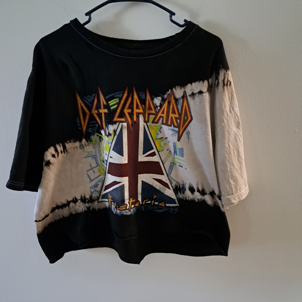 Def Leppard Black Hysteria T-Shirt Size L